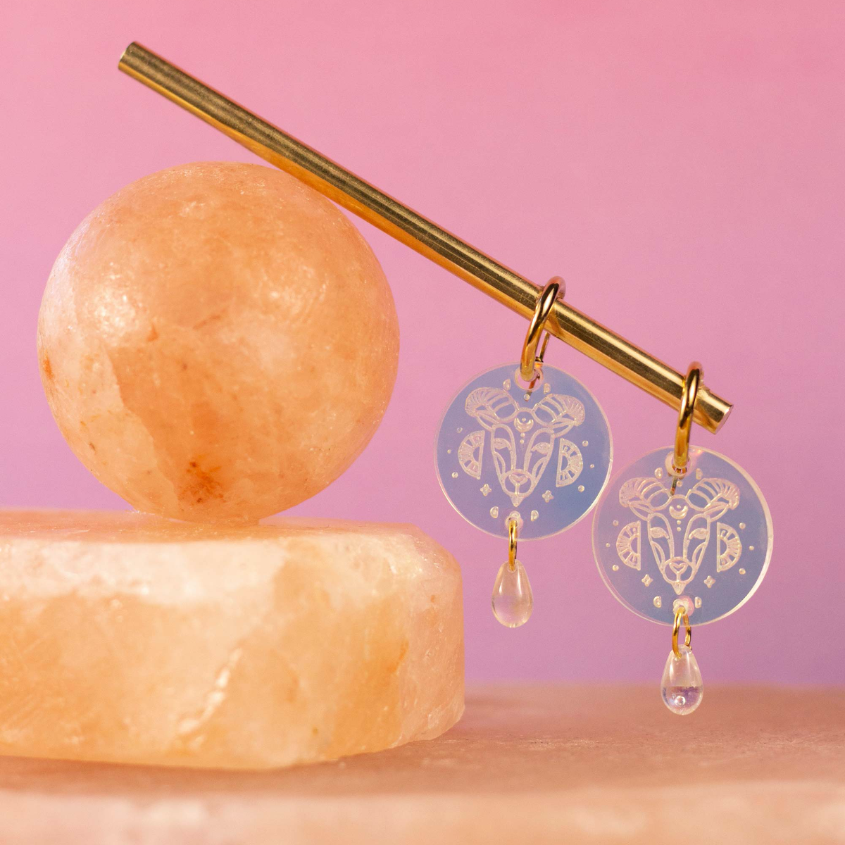 Zodiac Charm Huggies