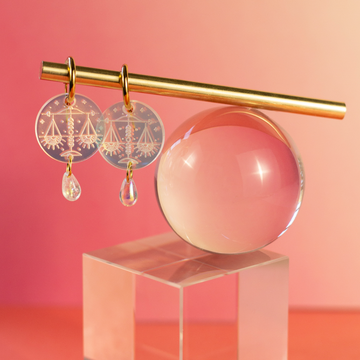 Zodiac Charm Huggies