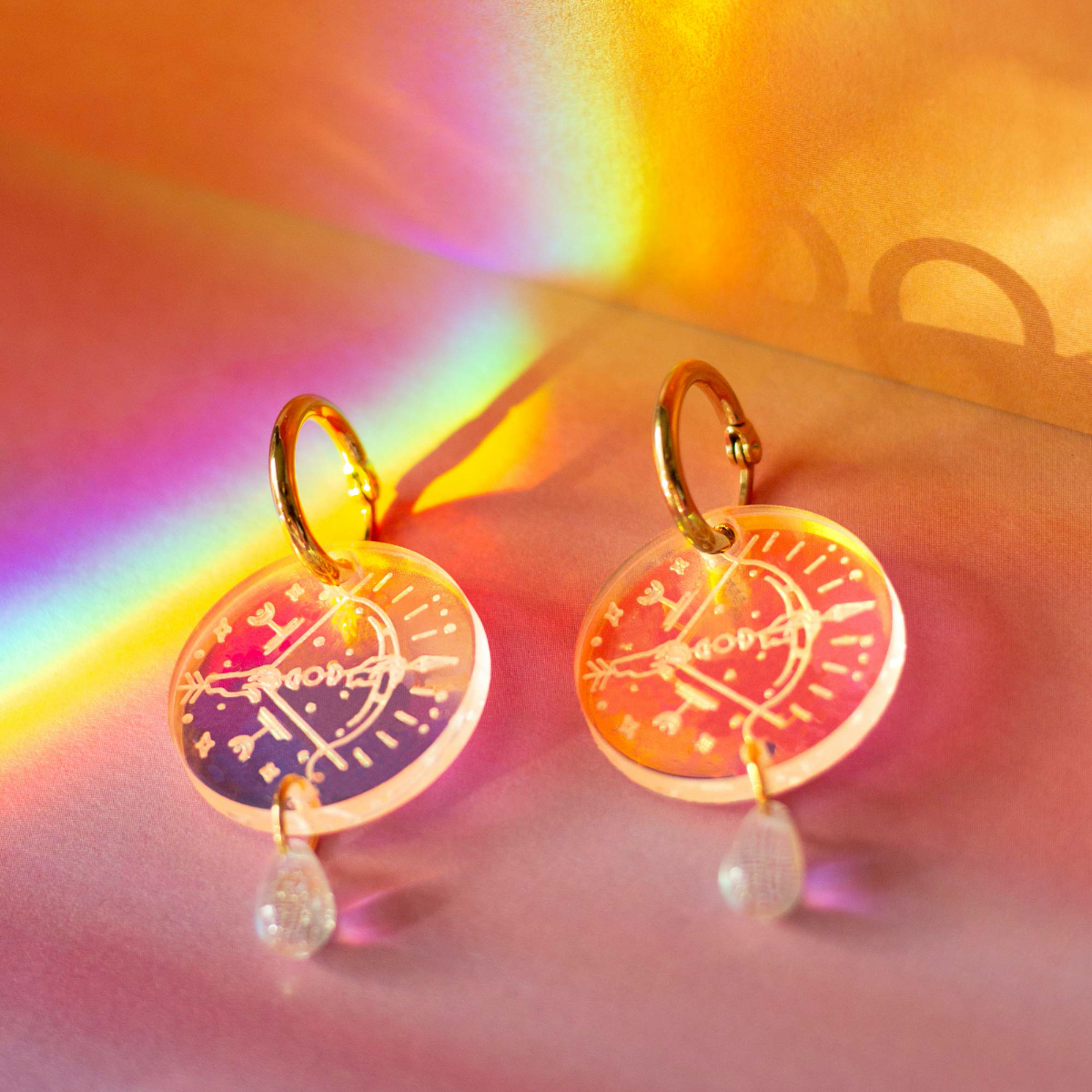 Zodiac Charm Huggies