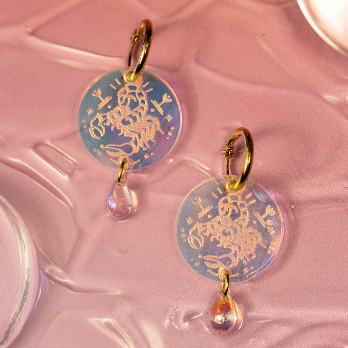 Zodiac Charm Huggies