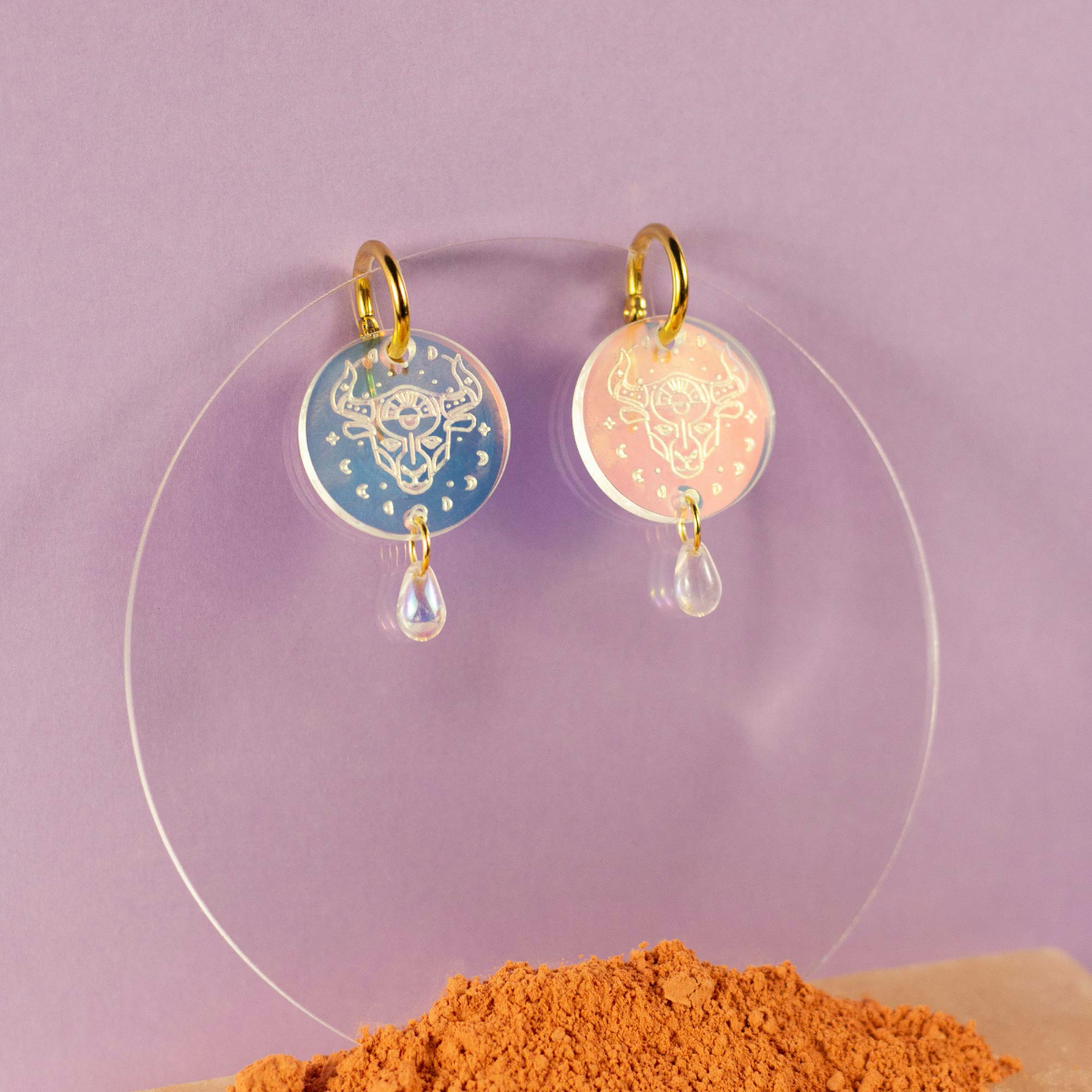 Zodiac Charm Huggies